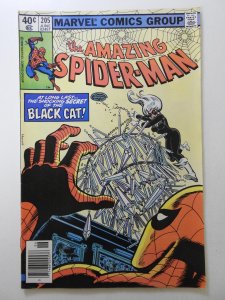 The Amazing Spider-Man #205 (1980) vs The Black Cat! Sharp Fine- Condition!