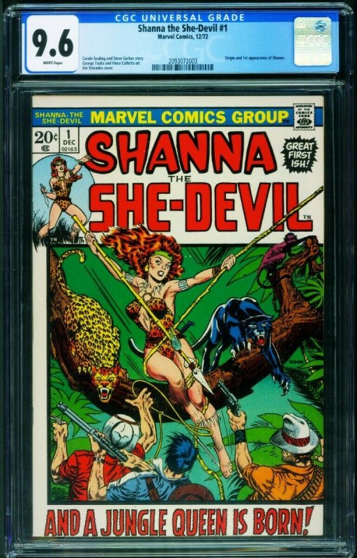 Shanna The She-Devil #1 CGC 9.6 comic book Savage Lands Marvel 2093072003