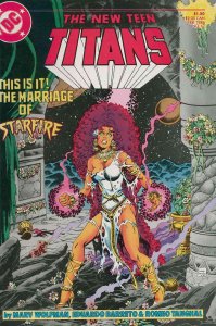 New Teen Titans, The (2nd Series) #17 VF ; DC | Starfire Wedding