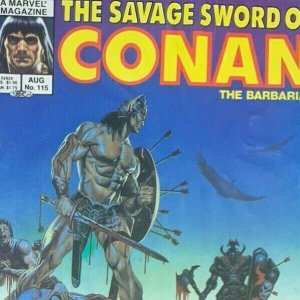 1985 SAVAGE SWORD OF CONAN Magazine #114 & 115 FN-/GD+ LOT of 2 Marvel Comics