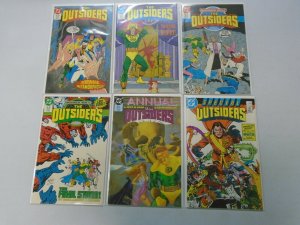 Outsiders set #1-28 + Annual and Special 30 different issues 8.0 VF (1985-88 1st