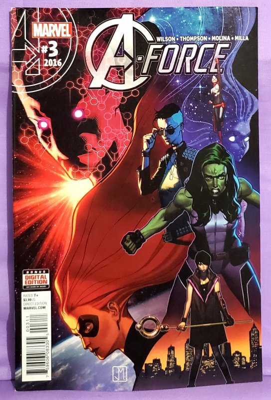A-Force #3 She-Hulk Dazzler Captain Marvel (Marvel 2016)