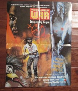 1990 THIRD WORLD WAR Fleetway 16x21 Promo Poster VF- Glen Fabry