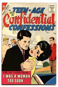 Teen-Age Confidential Confessions #12 I WAS A WOMAN TOO SOON-wild child datin...