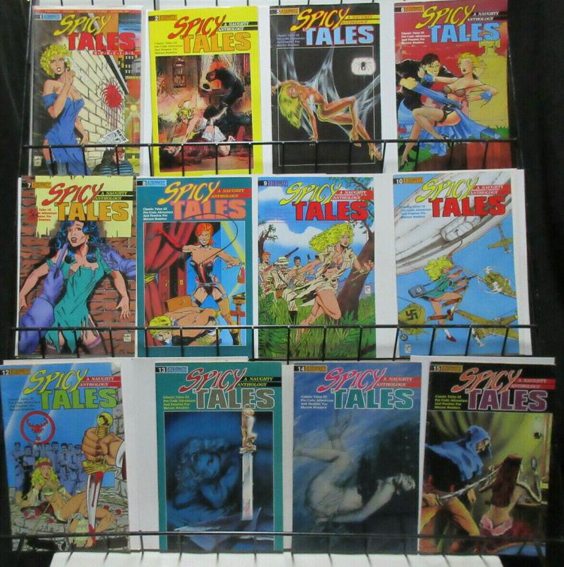 Spicy Tales (Eternity 1988) Lot of 12Diff Golden Age Scandalous Crime Stories