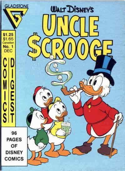 Uncle Scrooge Comics Digest #1 VG; Gladstone | low grade comic - save on shippin