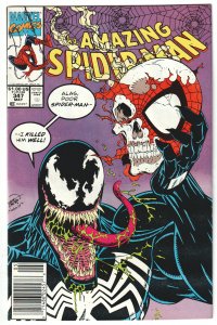 The Amazing Spider-Man #347 (1991) Spider-Man/ Venom newsstand edition