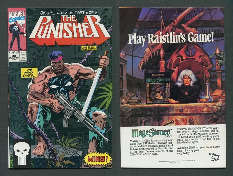 Punisher ##35 #36 #37 #38 #39 #40 (Jigsaw SET) 9.2 - 9.4 NM  1990