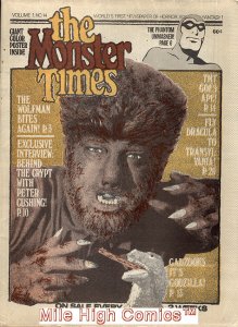 MONSTER TIMES MAGAZINE (1972 Series) #14 Very Good