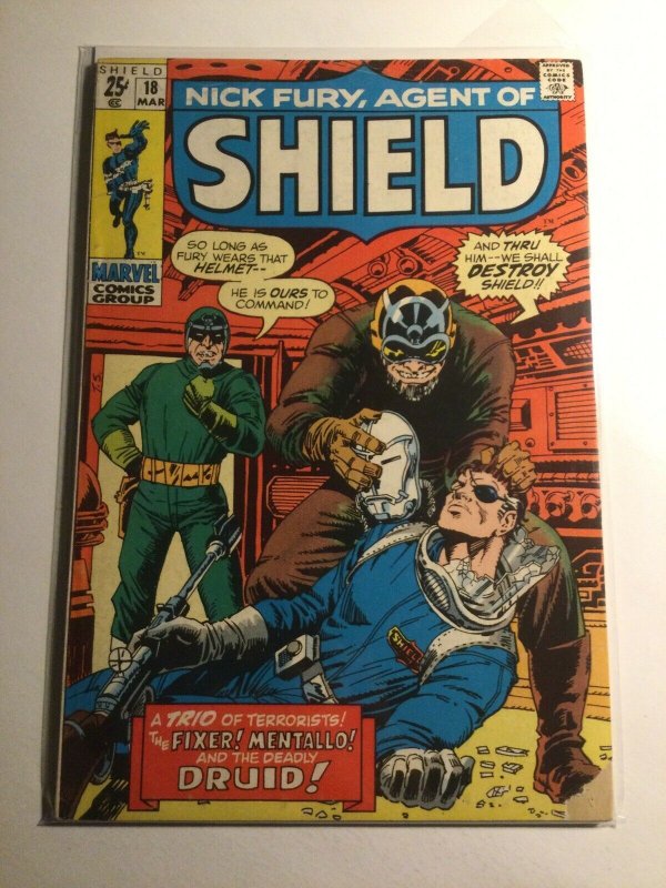 Nick Fury agent of Shield 18 very good vg 4.0 Marvel