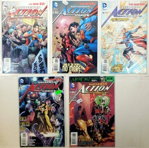 Action Comics Lot of 5 #3, 12, 14, 15, 17 (2012) DC Comics Superboy 1st Print