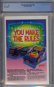 AMAZING SPIDER-MAN #362 CGC 9.6 CARNAGE VENOM WHITE PAGES  