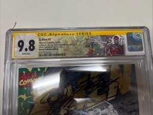 X-Men (1991) # 1 (CGC 9.8) Signed By Jim Lee * Chris Claremont * Scott Williams