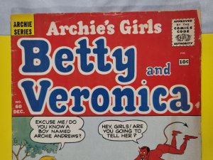 Archie's Girls Betty and Veronica #60 1960 Archie Comics