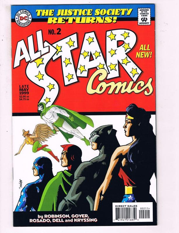 All Star Comics #2 VF DC Comics Comic Book Robinson Justice Society 1999 DE18