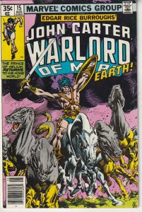John Carter Warlord of Mars(Marvel)  # 15