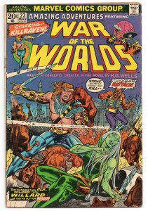 Amazing Adventures #23 VINTAGE 1974 Marvel Comics War of the Worlds