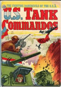 U.S. Tank Commandos #1 1952-Avon-1st issue-Kinstler cover-Korean War-VG