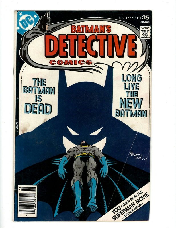 Detective Comics # 472 FN- DC Comic Book Batman Robin Joker Catwoman SR1