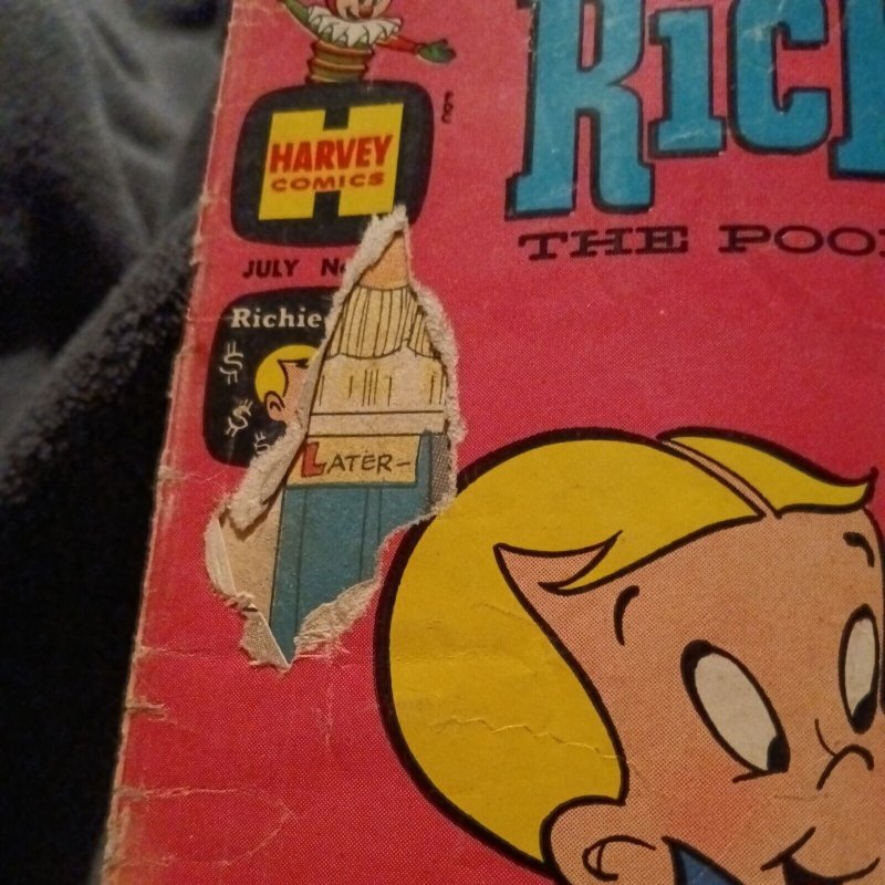 Richie Rich The Poor Little Rich Boy 35 Harvey Comics 1965 Silver Age cartoon