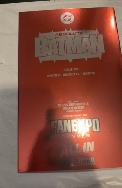 DC Absolute Batman #9  FOIL  FAN EXPO CHICAGO EXCLUSIVE LTD:1000