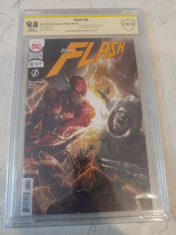 FLASH #38 CBCS 9.8 SIGNATURE SERIES SIGNED BY FRANCESCO MATTINA