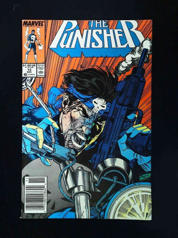 Punisher #13 (2Nd Series) Marvel Comics 1988 Vf/Nm Newsstand