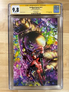 Deadpool Nerdy 30 Crain Cover C (2021) CGCSS 9.8 Signed by Clayton Crain