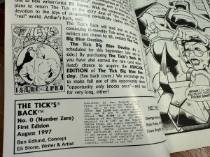 The Tick's Back # 0 VF/NM NEC Comic Book New England Comics 1st Print  13 J300