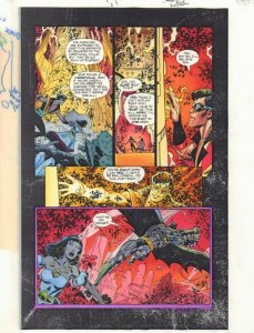 JLA: Incarnations #5 p.20 Color Guide Art - Batman Action - 2001 by John Kalisz
