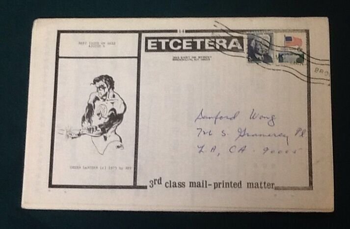 1973 ETCETERA v.2 #3 Comic book fanzine 44 pp. marvel DC superman scarce