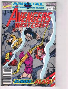 Lot Of 5 Marvel Comics West Coast Avengers # 1 2 4 5 6 Iron Man Hawkeye MM3