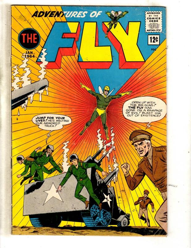 Lot Of 7 Archie Comics The Fly 22 23 24 28 29 36 + Blue Ribbon Comics # 5 JL28