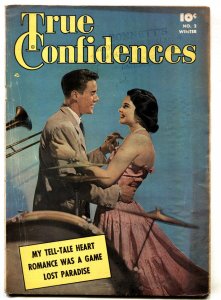 True Confidences #2 1950- Photo cover- Fawcett Golden Age Romance VG