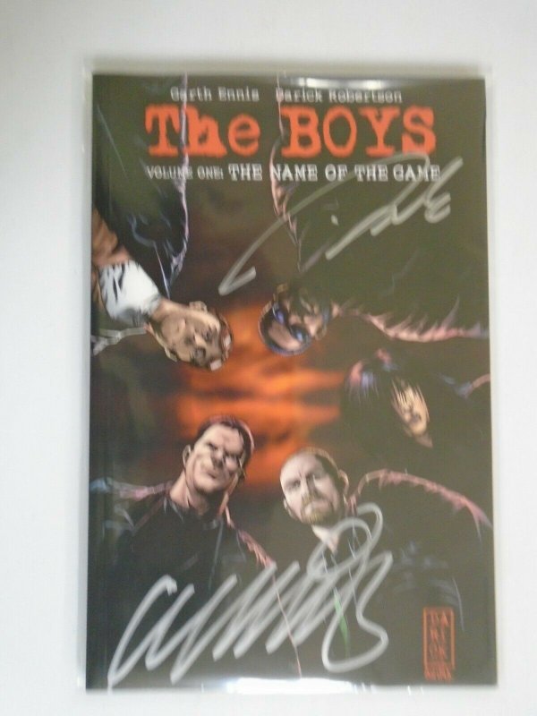 The Boys TPB #1 SC Signed with CoA NM (2007 1st Printing Dynamite)