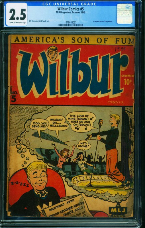 WILBUR #5-CGC 2.5-ARCHIE-1st KATY KEENE-RIVERDALE-1279044007