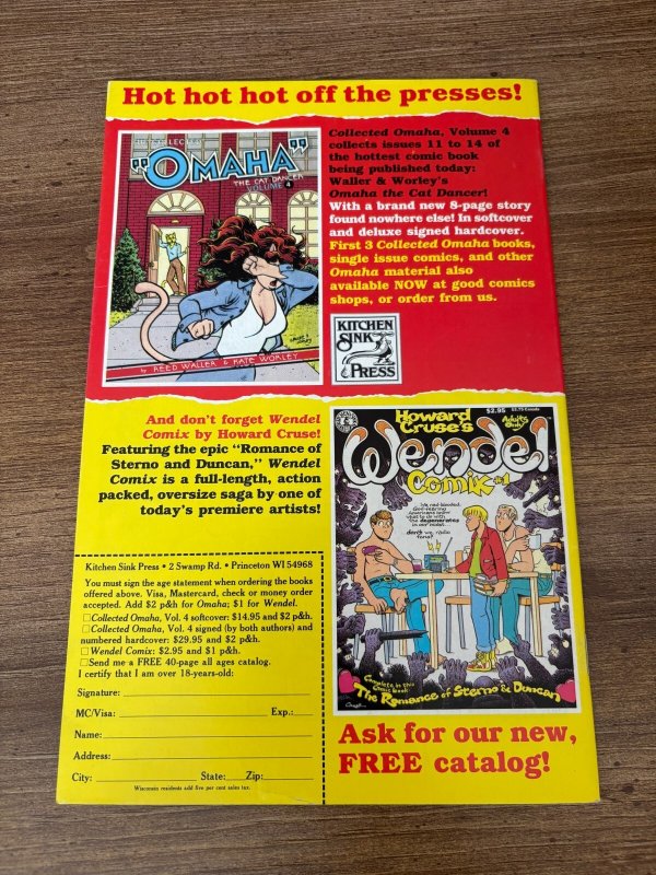 Omaha # 15 VF/NM Kitchen Sink Comix Comic Book 16 J377