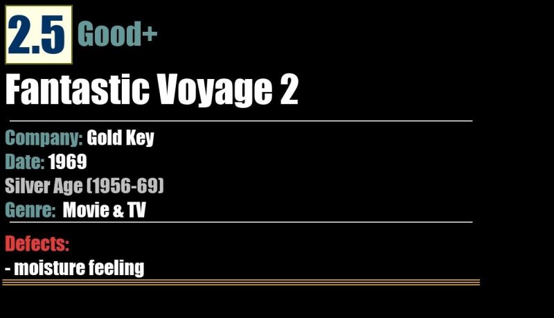 Fantastic Voyage 2 (1969) GD+ 2.5 Silver Age Gold Key comic