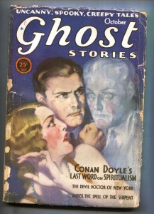 Ghost Stories 10/1930-Arthur Conan Doyle-Uncanny-spooky-creepy tales-Pulp mag