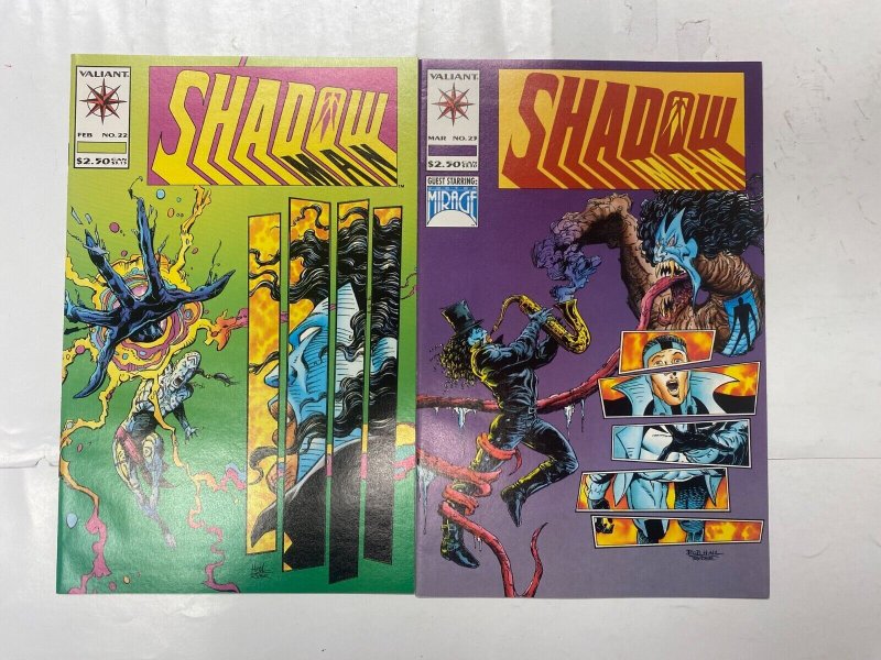 6 ShadowMan VALIANT comic books #16 17 22 23 24 25 32 KM34