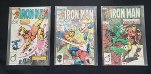 IRON MAN 3PC (VF/NM) THE VENGEANCE OF VIBRO! THE EARTH SHALL TREMBLE 1984