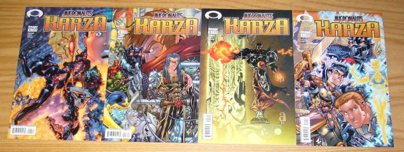 Micronauts: Karza #1-4 VF/NM complete series - jim krueger - steve kurth set