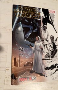 STAR WARS 1 RARE DALLAS FAN EXPO EXCLUSIVE HALF SKETCH HYBRID VARIANT