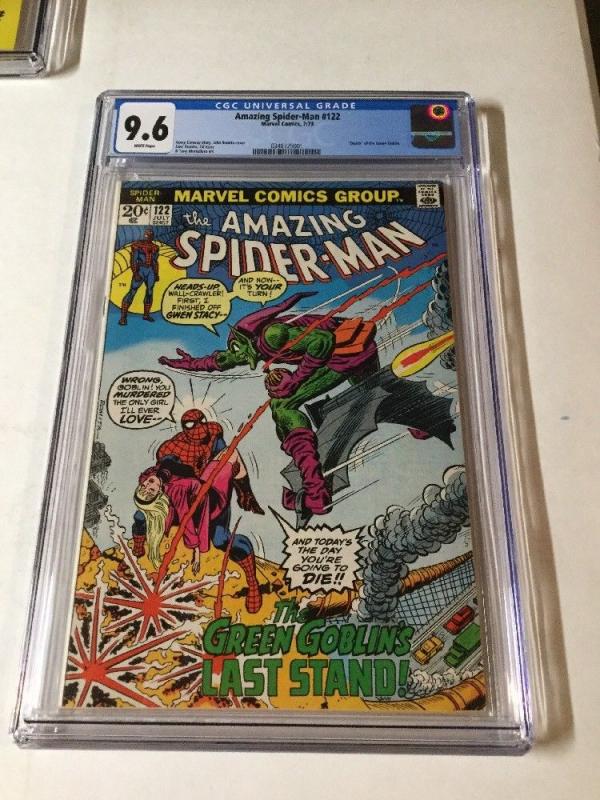 Amazing Spider-man 122 Cgc 9.6 White Pages Death Of Green Goblin