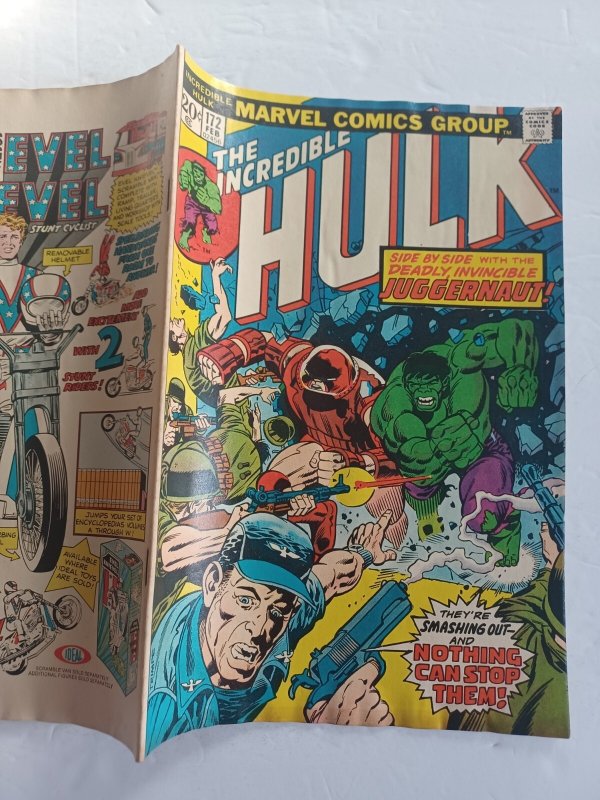 Incredible Hulk #172 - Juggernaut - 1974 - VG