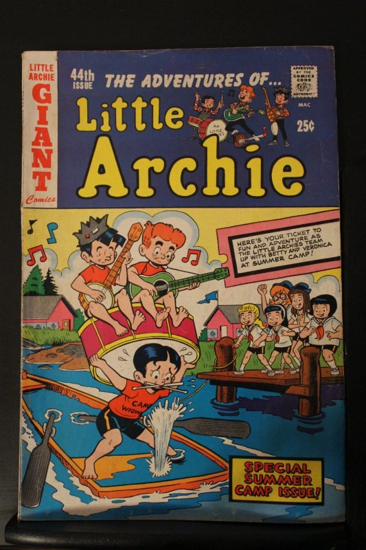 The Adventures of Little Archie #44 (1967) Mid-High-Grade FN+ Summer Camp Cover