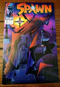 Spawn #2 (Violator/Clown 1st appearance) VF 8.0 KEY Issue Todd McFarlane 1992  