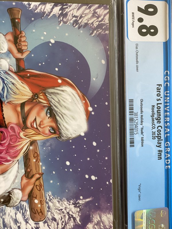 Faro's Lounge Cosplay, Chatzoudis Holiday Nude Edition, CGC 9.8