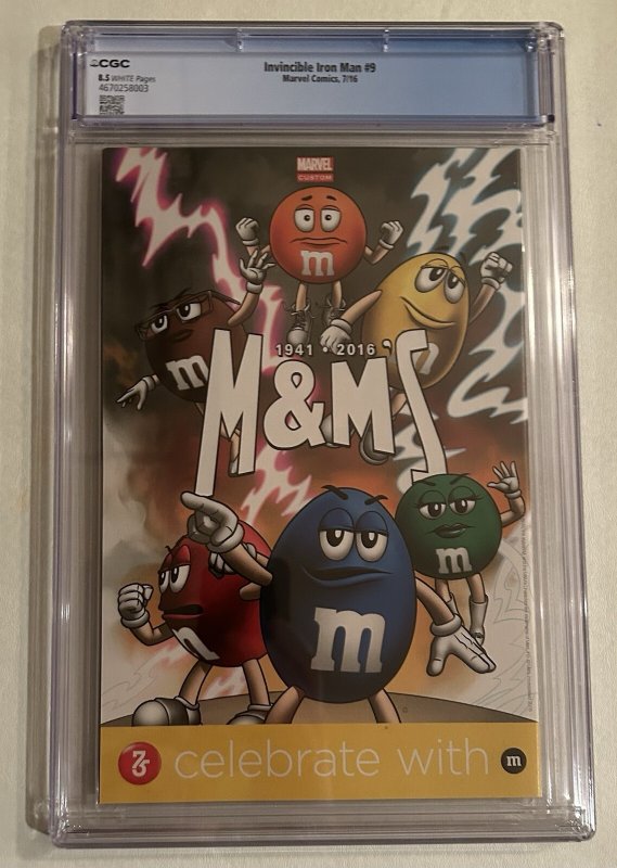 Invincible Iron Man #9 CGC 8.5 White Pages 1st Full Appearance Riri Williams