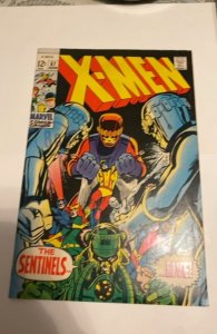 The X-Men #57 (1969)Adams art vs the sentinels